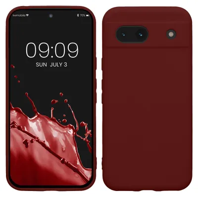 Produktbild von kwmobile Handyhülle für Google Pixel 8a Hülle - weiches Handy Silikon Case - Schutzhülle Cover - Tawny Red
