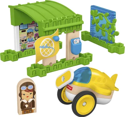 Produktbild von Fisher-Price Wunder Werker Flugzeughalle, Baukasten, Konstruktions-Spielzeug