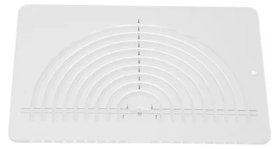 Produktbild von Kreis-Quiltlineal, Halbkreis, strapazierfähiges, transparentes Acryl, hochpräzise, vielseitig einsetzbar, Nählineal zum Nähen und Quilten