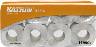 Obrázok produktu pre NORDVLIES toaletný papier "Katrin Basic Toilet 250 balenie so 64 kotúčmi