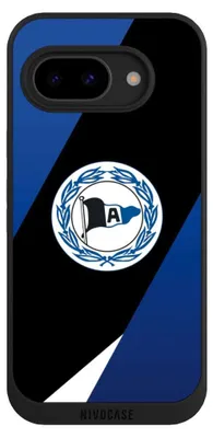 Produktbild von NIVOCASE Handyhülle für Google Pixel 9a  Hülle NIVOpure Case Schwarz Arminia Bielefeld DSC Offizielles Lizenzprodukt