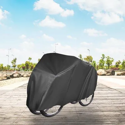 Immagine prodotto di Copertura per biciclette Unyqoos® per 2 biciclette – impermeabile, resistente ai raggi UV e alla polvere, antigraffio, adatta sia per interni che per esterni, universale fino a 29 pollici