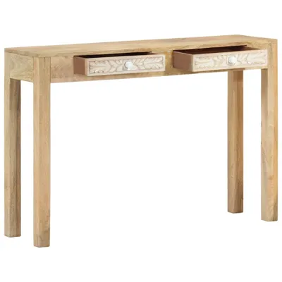 Immagine prodotto di Tavolo Consolle 110x30x75 cm Legno Massello Sbiancato di Mango