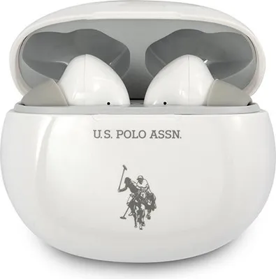 Obrázok produktu pre Slúchadlá Bluetooth Us Polo Ustws1Wh Tws + dokovacia stanica biela/biela