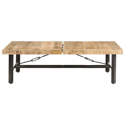 Image de vidaXL Table basse 142x90x42 cm bois massif mangue