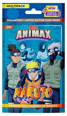 Produktbild von Topps Multipack Animax – Offizielles Naruto-Sammelkartenspiel