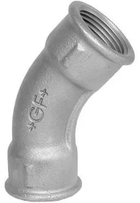 Productafbeelding van Georg Fischer boog 45°, figuur 41, 3/4 inch, verzinkt, 1 stuk.