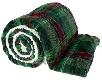 Productafbeelding van Larsson 150 b 200 donkergroen plaid Unique Living