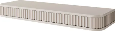 Produktbild von Selsey Ovarlo - Schminktisch hängend mit 2 Schubladen, Greige, 113 cm