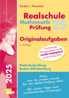 Obrázek produktu pro Mathematik-Prüfung 2025 Originalaufgaben Realschule Baden-Württemberg