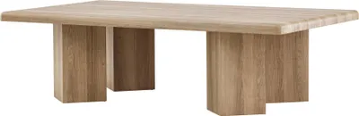 Image de FURNLUX Table basse Lillehammer Oak 80cm / Hauptfarbe : Beige / Dimensions : 80 x 140 x 40 cm