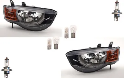 Produktbild von Scheinwerfer passend für Mitsubishi Colt Z3 08-12 Leuchtmittel Set Li Re 8301B651 8301B179 8301B652 8301B180 Johns