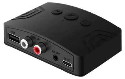Productafbeelding van Bluetooth 5.3 audio zender ontvanger 3,5 mm AUX USB audio-adapter