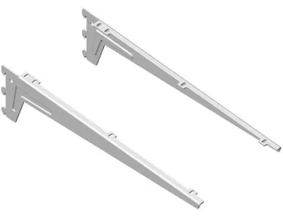 Produktbild von Element-System Winkelträger weiß 480 mm mit 3 Einhängehaken