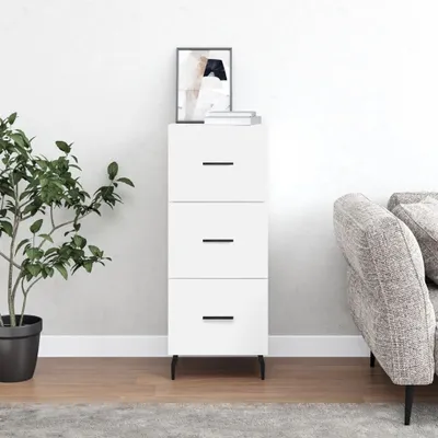 Zdjęcie produktu dla vidaXL Kredens biały 34,5x34x90 cm Materiał drewnopochodny