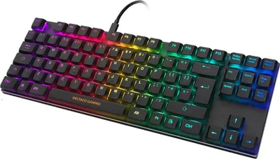 Obrázek produktu pro DELTACO GAMING TKL Mechanická klávesnice, červené spínače, RGB, UK layout