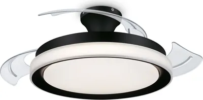 Produktbild von Philips Bliss Deckenventilator mit Beleuchtung, 35+28W, Haushalts-Lamellenlüfter, Schwarz, Zimmerdecke, Metall, Kunststoff, 51 cm, IP20