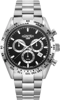 Produktbild von Roamer Herren Uhr Analog Quarz Chronograph 850837 41 55 20 Monza 100 Edelstahl