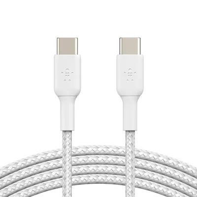 Image de Belkin CAB004BT1MWH2PK câble USB USB 2.0 1 m USB C Blanc