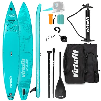 Produktbild von VirtuFit Supboard Racer 381 Türkis – Race SUP 381×71 cm
