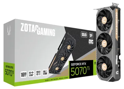 Produktbild von GeForce RTX 5070 Ti SOLID OC SFF (DLSS 4, 3x DisplayPort, 1x HDMI 2.1)
