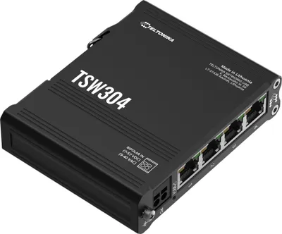 Image de Teltonika TSW304 switch réseau Gigabit Ethernet (10/100/1000) Power over Ethernet (PoE) Noir