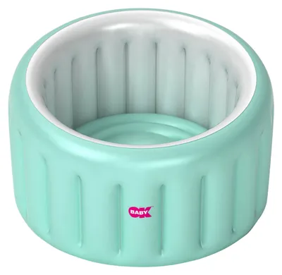 Produktbild von OKBABY Oplà Soft aufblasbare Babybadewanne – 8 bis 36 Monate – Blau