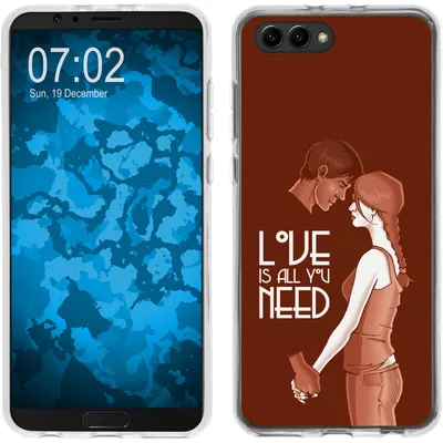 Produktbild von PhoneNatic Case kompatibel mit Huawei Honor View 10 Silikon-Hülle in Love M3