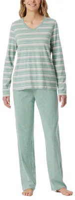 Produktbild von Schiesser Damen Schlafanzug Set lang weiche Baumwolle - Nightwear
