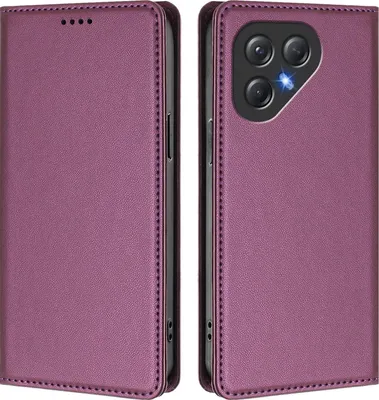 Produktbild von Handyhülle für Tecno Pova 7 Neo, Kunstleder Klapphülle Stoßfeste Magnetische Hülle mit Ständer Lila