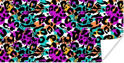 Produktbild von MuchoWow® Poster Pantherdruck - Regenbogen - Flecken 120x60 cm - Bild