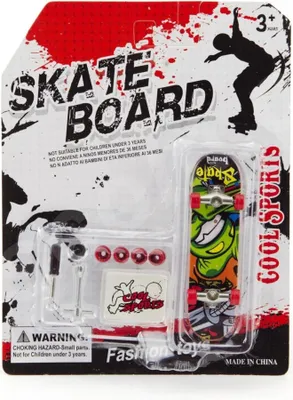 Produktbild von Skateboard Fingerschraube Kunststoff 10cm mit Zubehör