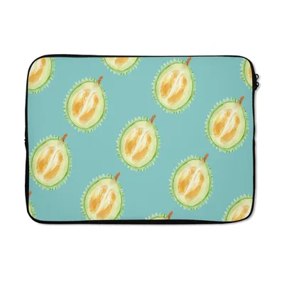 Produktbild von MuchoWow® Laptop Hülle 13 Zoll Obst - Zitrusfrüchte - Blau Laptoptasche - Laptophülle - Sleeve - Rundumschutz