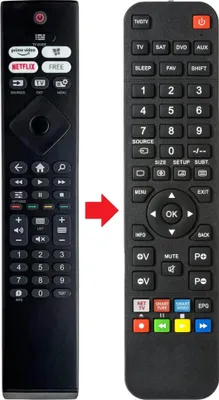 Produktbild von Fernbedienung geeignet für PHILIPS 43PUS7608 | 55PML9008 | 55PML9008/12