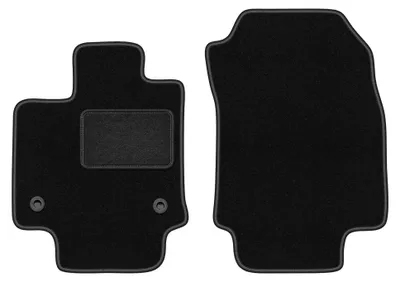 Image de Tapis avant en moquette pour Suzuki Across 2020- (SUV) – 2 pièces, noirs, sur mesure – Wielganizator LUX