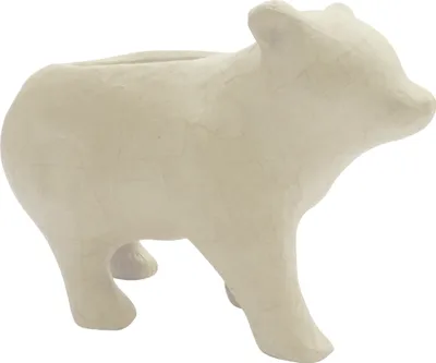 Produktbild von Décopatch Pappmaché, braun, Übertopf Bär 13,5cm - Kartonbraun HD053C
