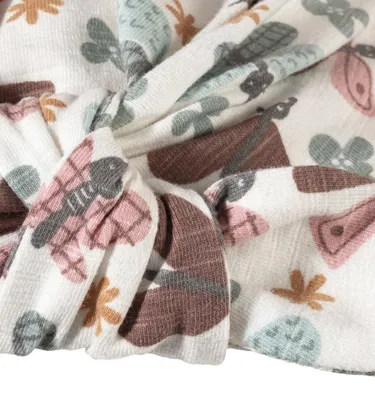 Produktbild von Sterntaler Knotenmütze Baby bedruckt mit Schmetterlingen in ecru 43