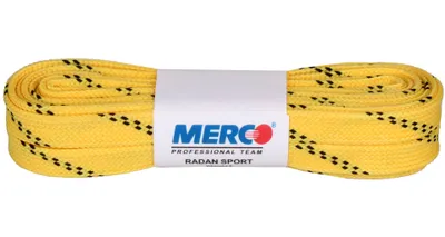 Image de Lot de 8 lacets PHW-12 pour patins à roulettes, cirés, couleur jaune, longueur 310 cm