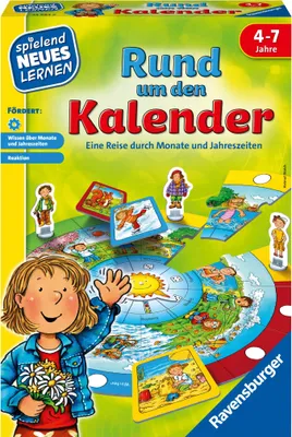 Image de Ravensburger 24984 Ravensburger Rund um den Kalender Brettspiel