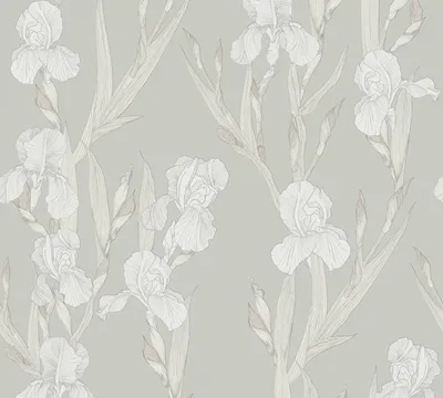 Produktbild von Daniel Hechter Blumentapete florale Tapete Vliestapete grau weiß 10,05 m x 0,53 m