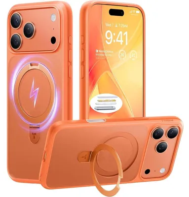 Produktbild von Schutzhülle für iPhone 17 Pro Max mit MagSafe & Ständer Orange