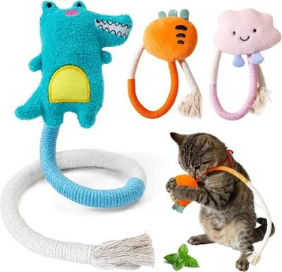 Produktbild von 9PCS Katzenspielzeug Selbstbeschäftigung Katzenminze Beißseil
