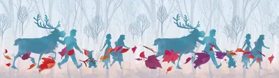 Zdjęcie produktu dla Samoprzylepna tapeta Disney „Kraina lodu” Jasnoniebieska, fioletowa i czerwona – 600026 – 14 x 500 cm