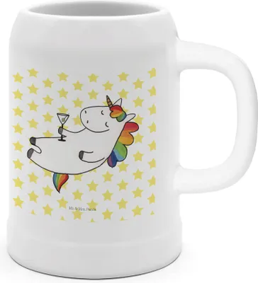 Produktbild von Mr. & Mrs. Panda Humpen Einhorn Cocktail - Weiß - Geschenk, Caipirinha, Steinkrug, Deko, Krug, Bier Seidel, Einhörner, Keramikkrug, Geburtstag, Witzig, Glitzer, Rum