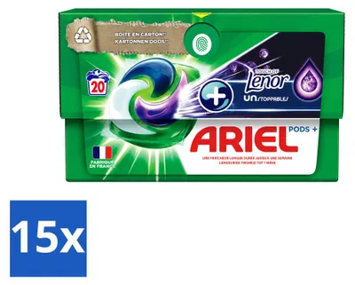 Produktbild von 15 x Ariel All-in-1 Pods Touch of Lenor Unstoppables Waschmittelkapseln - Vorteilspackung - 15 Stücke