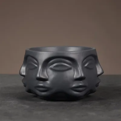 Produktbild von Dekorationsschale, 17 x 11 x 12 cm, schwarz