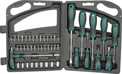 Produktbild von Brüder Mannesmann 47-teiliges Schraubendreher- und Bit-Set 11247