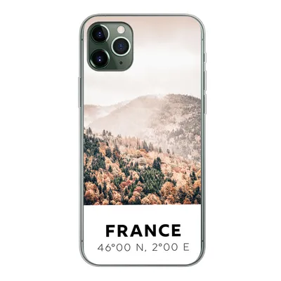 Produktbild von MuchoWow® Handyhülle Schutzhülle Hülle für iPhone 11 Pro Max Frankreich - Herbst - Mons Silikon Softcase Handy Hülle - Schutz