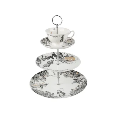 Obrázek produktu pro Etáž, 3 patra, porcelán - Otázky a odpovědi | Alenka v říši divů