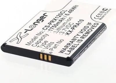 Produktbild von Akku für Panasonic KX-PRXA15EXB Li-Ion 3,7 Volt 1750 mAh schwarz.